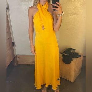 Farm Rio x Anthropologie Halter Maxi Dress